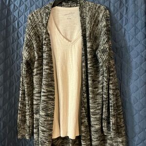 Relativity cardigan with t-shirt